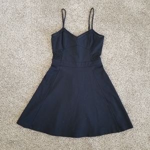 Express Skater Skirt Dress with Lace Details